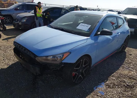 2019 Hyundai Veloster N из США, поврежденный, VIN KMHT36AH3KU001906